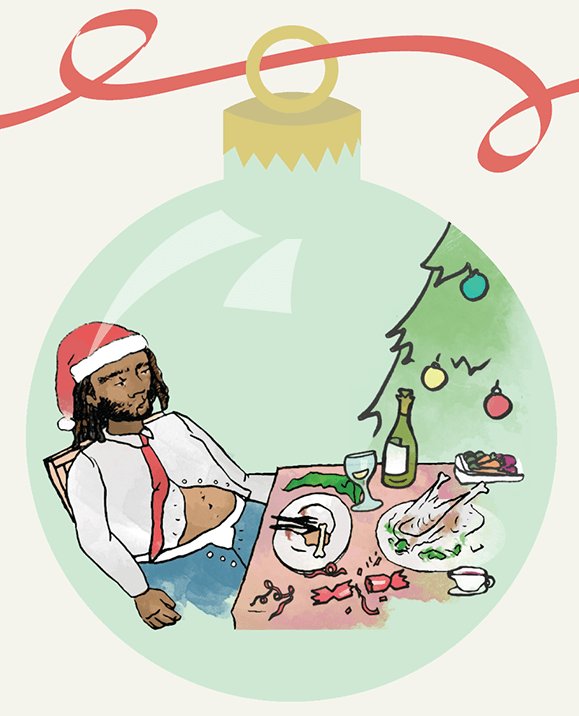Christmas food and drink graphic